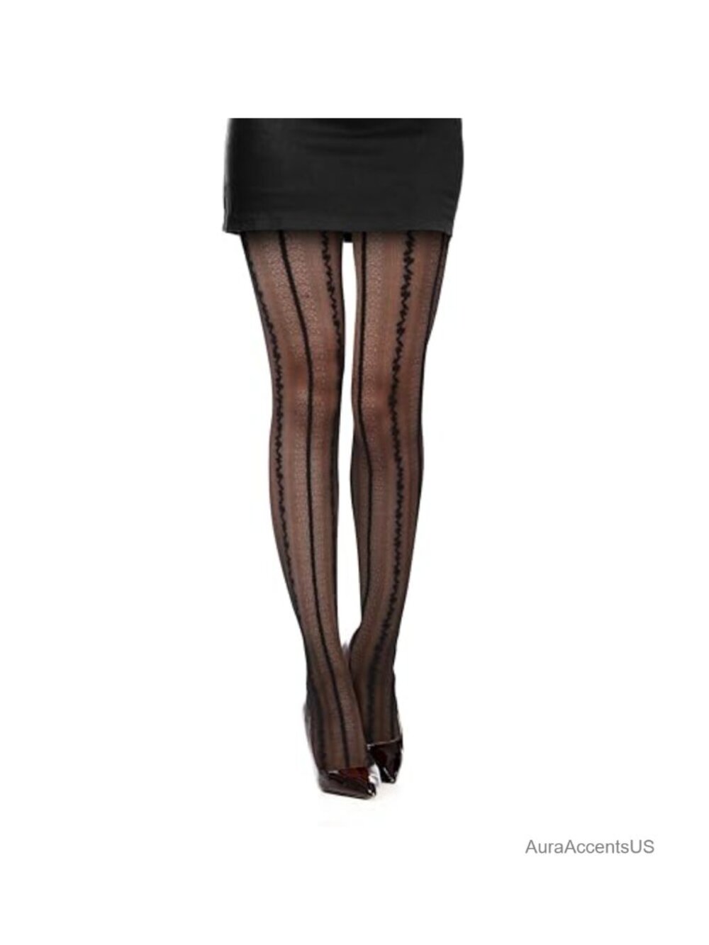 Women's Sheer Nylon and Spandex Floral Tights with Pattern, Halloween & Party